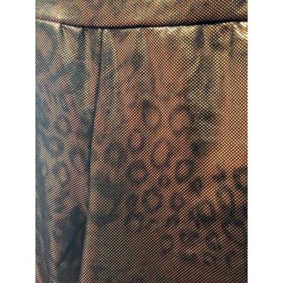 Wild Fable Leggings Metallic Gold Animal Print M High Waisted Wide Waistband New - Picture 10 of 11